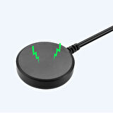 Siyah Galaxy Watch 5 Pro Type-C Akıllı Saat Şarj Kablosu-Zore