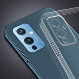 One Plus 9 Kılıf Zore Süper Silikon Kapak-Renksiz