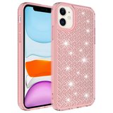 iPhone 11 Uyumlu AirBagli Parlak Tasarımlı Zore Snow Kılıf-Pembe