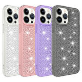 iPhone 13 Pro Max Uyumlu AirBagli Parlak Tasarımlı Zore Snow Kılıf-Mor
