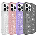 iPhone 14 Pro Uyumlu AirBagli Parlak Tasarımlı Zore Snow Kılıf-Siyah