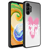 Galaxy A04S Kılıf Aynalı Desenli Kamera Korumalı Parlak Zore Mirror Kapak