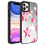 iPhone 11 Pro Uyumlu Aynalı Desenli Kamera Korumalı Parlak Zore Mirror Kapak-Yıldız