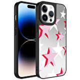 Apple iPhone 14 Pro Kılıf Aynalı Desenli Kamera Korumalı Parlak Zore Mirror Kapak-Yıldız