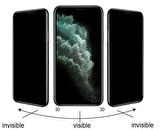 iPhone 11 Uyumlu Zore Kolay Uygulama Aparatlı 5D Magic Privacy Glass Hayalet Cam Ekran Koruyucu