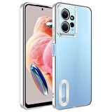 Xiaomi Redmi Note 12 4G Kılıf Kamera Korumalı Logo Gösteren Omega Kılıf