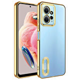 Xiaomi Redmi Note 12 4G Kılıf Kamera Korumalı Logo Gösteren Omega Kılıf