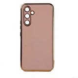 Galaxy M14 Kılıf Zore Bark Kenarları Altın Renk Kılıf