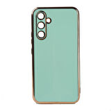 Galaxy M14 Kılıf Zore Bark Kenarları Altın Renk Kılıf