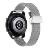 Huawei GT2 46mm Uyumlu KRD-85 22mm Metal Zore Kordon-Gümüş