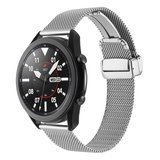 Xiaomi Amazfit Pace Uyumlu KRD-85 22mm Metal Zore Kordon-Gümüş
