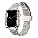 Watch 42mm Uyumlu KRD-85 Metal Zore Kordon-Gümüş
