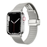 Watch 42mm Uyumlu KRD-85 Metal Zore Kordon-Gümüş