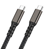 Siyah 2.Jenerasyon Type-C to Type-C USB3.2 PD Data Kablosu 100W 20Gbps 4K@60Hz 3 Metre-Zore