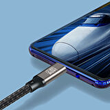 Siyah QG02 Type-C to Type-C PD3.1 Data Kablosu 240W 480Mbps 1 Metre-Zore