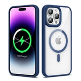 iPhone 14 Pro Max Uyumlu Magsafe Wireless Şarj Özellikli Silikon Zore Ege Kılıf-Lacivert