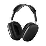 ​MXSP P9 Hi-Fi Ses Kalitesi Ayarlanabilir ve Katlanabilir Kulak Üstü Bluetooth Kulaklık-Siyah