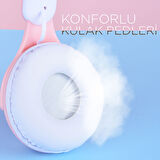 ​MKST M6 Pro Ayarlanabilir ve Katlanabilir Kulak Üstü Bluetooth Kulaklık-Beyaz