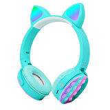 ​İNC CXT-950 RGB Led Işıklı Kedi Kulağı Band Tasarımı Ayarlanabilir Katlanabilir Kulak Üstü Bluetoot