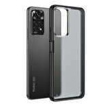 Xiaomi Redmi Note 11 Pro 5G Kılıf Zore Volks Kapak-Siyah