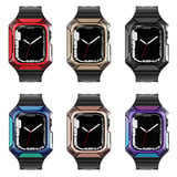 Watch 7 45mm Uyumlu KRD-88 Sert PC Kasa Koruyuculu Uyumlu MKST Kordon-Gold