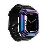 Watch 44mm Uyumlu KRD-88 Sert PC Kasa Koruyuculu Uyumlu NRTK Kordon-Mor