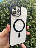 Apple iPhone 11 Pro  Magsafe Wireless Şarj Özellikli Silikon 2mm Kamera Çıkıntılı Ege Kılıf