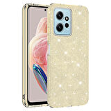 Xiaomi Redmi Note 12 4G Kılıf Zore Shining Silikon-Gold