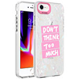 iPhone SE 2022 Uyumlu Mermer Desenli Zore Marbello Kılıf-Pembe