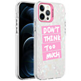 iPhone 12 Pro Uyumlu Mermer Desenli Zore Marbello Kılıf-Pembe