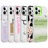 iPhone 12 Pro Max Uyumlu Mermer Desenli Zore Marbello Kılıf-Pembe