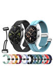 Galaxy Watch 42mm Krd-84 20mm Uyumlu Kordon Açık Turuncu