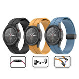 Galaxy Watch 5 44mm Uyumlu KRD-84 Uyumlu Zore Kordon-Sarı