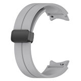 Galaxy Watch 4 44mm Uyumlu KRD-84 Uyumlu Zore Kordon-Gri