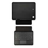 iPad Pro 10.5 (7.Nesil)  Uyumlu ​ALT Border Keyboard Bluetooh Bağlantılı Standlı Klavyeli Tablet Kılıf