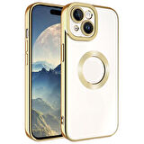 Apple iPhone 15 Kılıf Kamera Korumalı Logo Gösteren Omega Kılıf