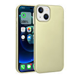 iPhone 15 Uyumlu Zore Premier Silikon Kılıf-Gold