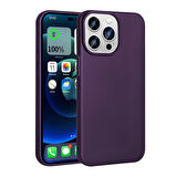 Apple iPhone 15 Pro Kılıf Zore Premier Silikon Kapak-Derin Mor