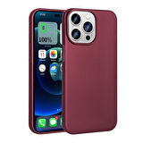 iPhone 15 Pro Max Uyumlu Zore Premier Silikon Kapak-Mürdüm