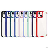 iPhone 15 Uyumlu Zore Krom Kapak-Lacivert