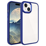iPhone 15 Uyumlu Zore Krom Kılıf-Lacivert