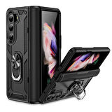 Galaxy Z Fold 5 Uyumlu Zore Vega Kılıf-Siyah