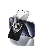 iPhone 15 Pro Uyumlu Zore Rika Premium Privacy Temperli Cam Ekran Koruyucu
