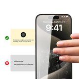 iPhone 15 Pro Max Uyumlu MKST Rika Premium Privacy Temperli Cam Ekran Koruyucu