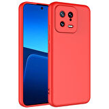 Xiaomi Mi 13 Kılıf Zore Mara Lansman Kapak-Kırmızı
