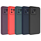 Xiaomi Mi 13 Kılıf Zore Mara Lansman Kapak-Kırmızı