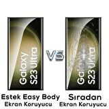 Galaxy S22 Ultra Uyumlu Zore Hizalama Aparatlı Estek Easy Body Ekran Koruyucu