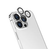 iPhone 15 Pro Max Uyumlu Zore CL-13 Kamera Koruyucu-Gümüş
