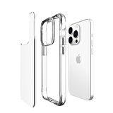 iPhone 14 Pro Uyumlu Zore Şeffaf Ultra İnce AirBag Tasarımlı Okka Kılıf-Renksiz