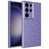 Galaxy S23 Ultra Uyumlu Kamera Korumalı Simli Lüks NRTK Koton Kılıf-Mor